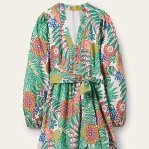 BODEN Notch Neck Cotton Dress
Ivory, Pineapple Bloom 8L NWT